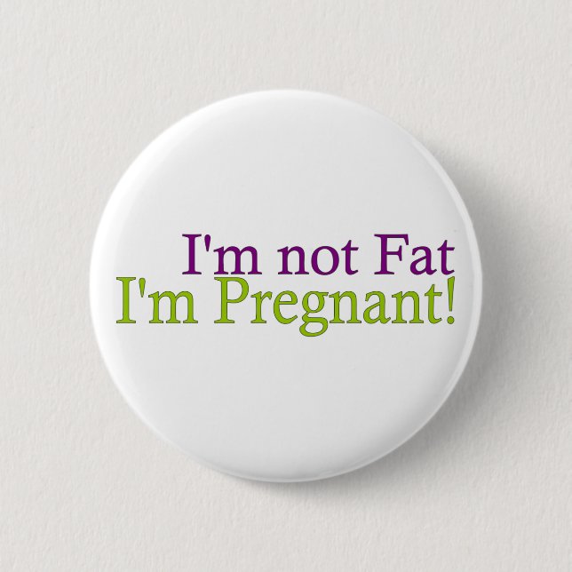 Badge Rond 5 Cm Non gros enceinte (Devant)