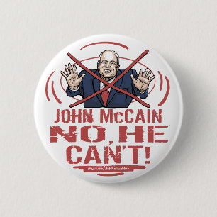 Badge Rond 5 Cm Non, il ne peut pas