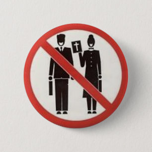 Badge Rond 5 Cm Non Merci Nous sommes athées Badge/Bouton