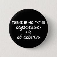 Non "X" dans le bouton de café express