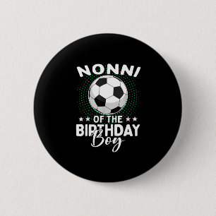 Badge Rond 5 Cm Nonni de l'anniversaire du garçon joueur de footba