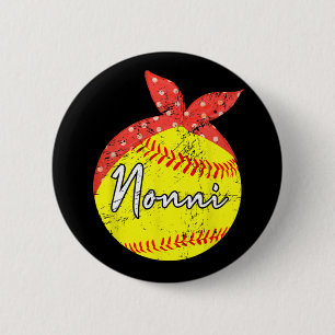 Badge Rond 5 Cm Nonni Sotball Fête des mères