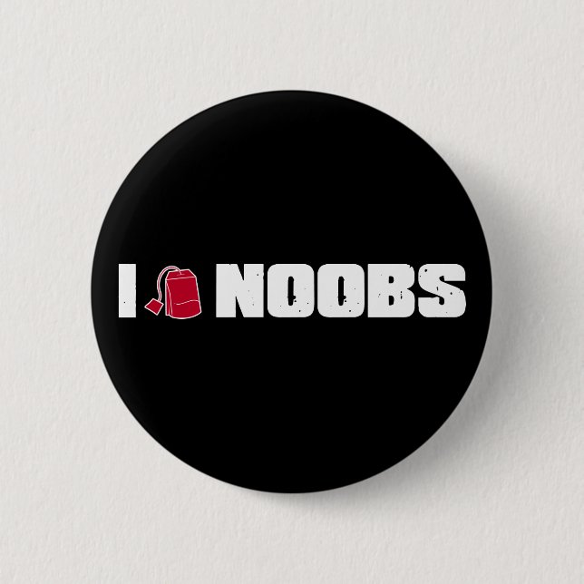 Badge Rond 5 Cm Noobs I (de sac à thé) (Devant)