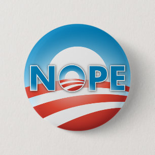 BADGE ROND 5 CM NOPE AUCUNE MANIÈRE