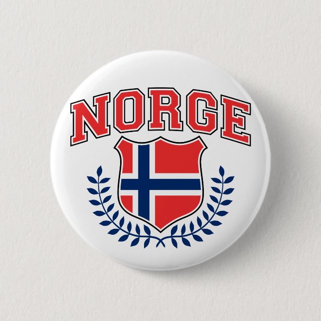 Badge Rond 5 Cm Norge (Devant)