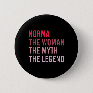 Badge Rond 5 Cm Norma La Femme Mythe Légende Nom personnalisé Birt