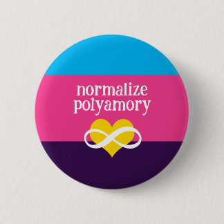 Badge Rond 5 Cm normaliser polyamory