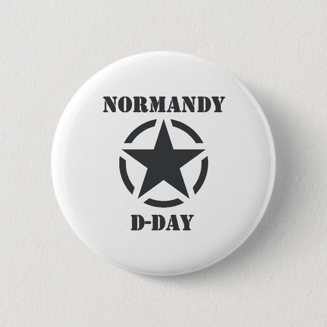 Badge Rond 5 Cm Normandy D-Day (Devant)