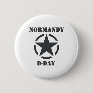 Badge Rond 5 Cm Normandy D-Day