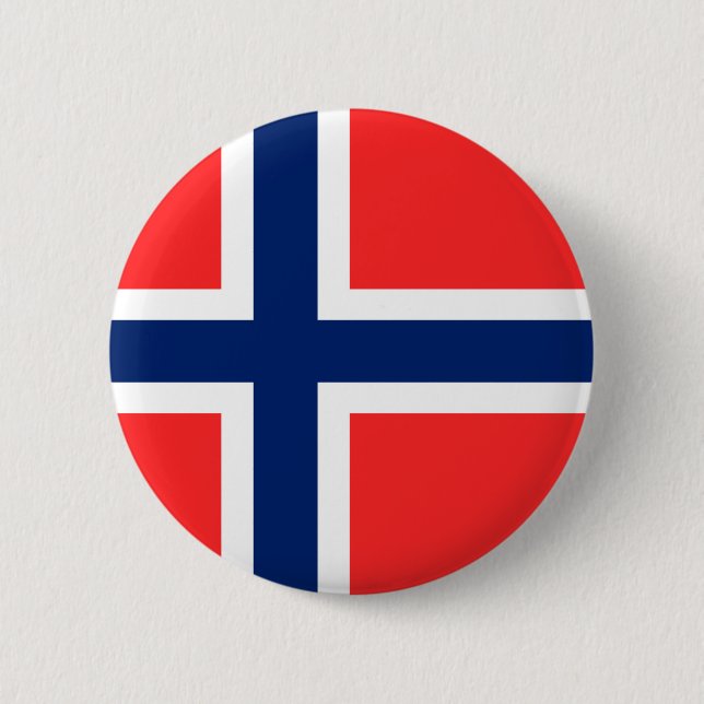 Badge Rond 5 Cm Norvège (Devant)