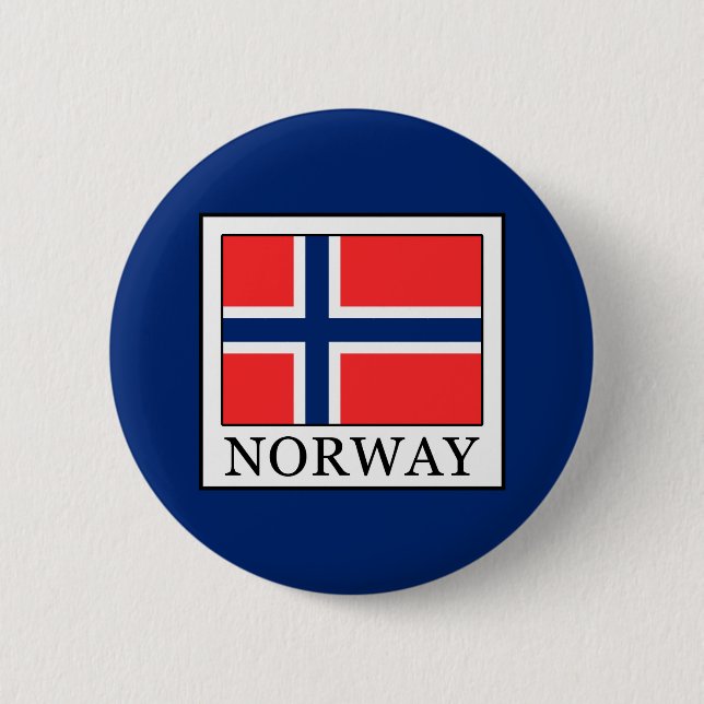Badge Rond 5 Cm Norvège (Devant)