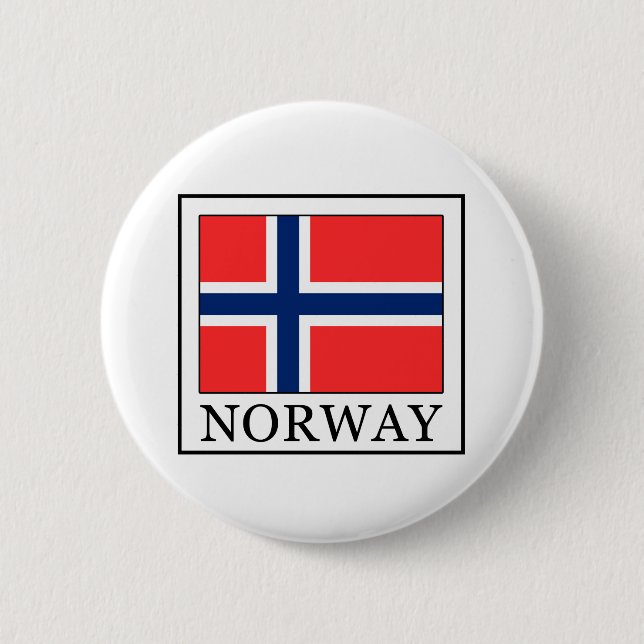 Badge Rond 5 Cm Norvège (Devant)