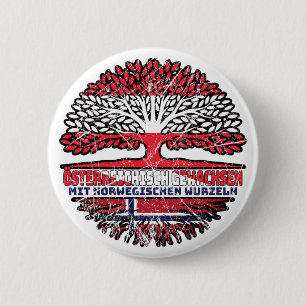Badge Rond 5 Cm norvège Autriche Arbre