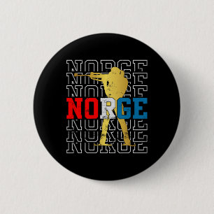 Badge Rond 5 Cm Norvège Biathlon Norge Original