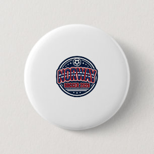 Badge Rond 5 Cm Norvège Football 2026 Football Gras Typographie de
