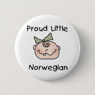 Badge Rond 5 Cm Norvégien fier de bébé petit