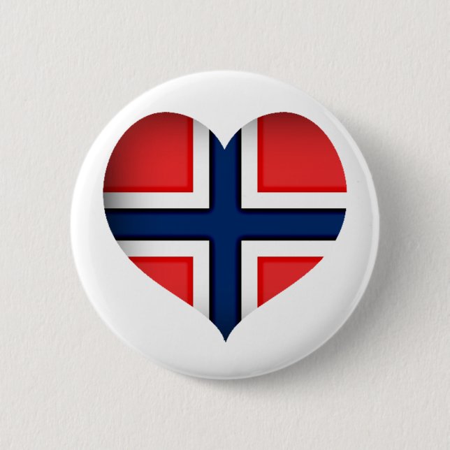 Badge Rond 5 Cm Norway Flag (Devant)