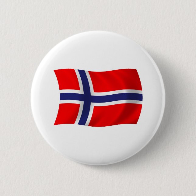 Badge Rond 5 Cm Norway Flag Button (Devant)