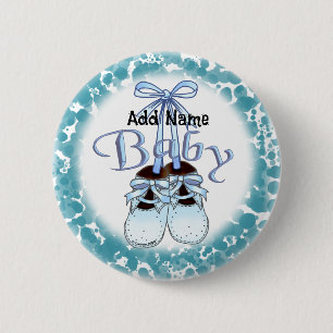 Badge Rond 5 Cm Nos chaussures pour bébés