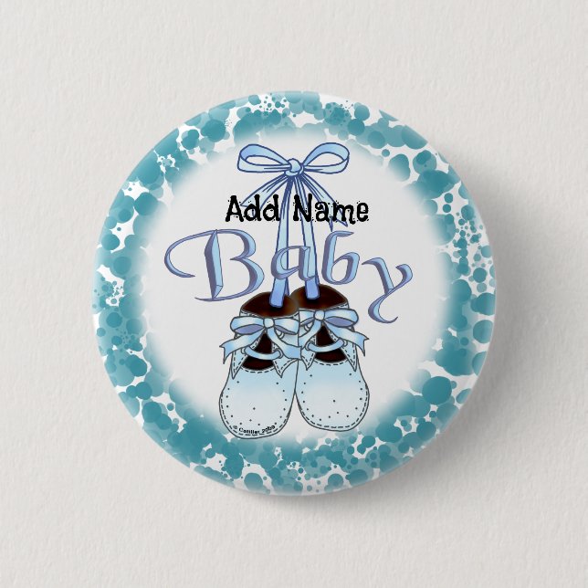 Badge Rond 5 Cm Nos chaussures pour bébés (Devant)