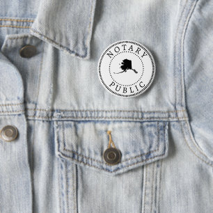 Badge Rond 5 Cm Notaire de l'Alaska