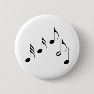 Badge Rond 5 Cm note de musique
