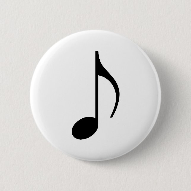Badge Rond 5 Cm Note de musique (Devant)