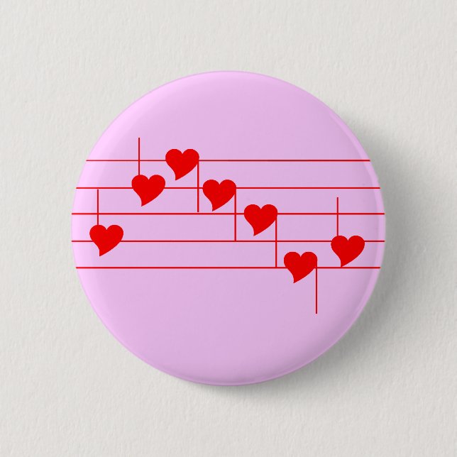 Badge Rond 5 Cm Notes de Love'n (Devant)