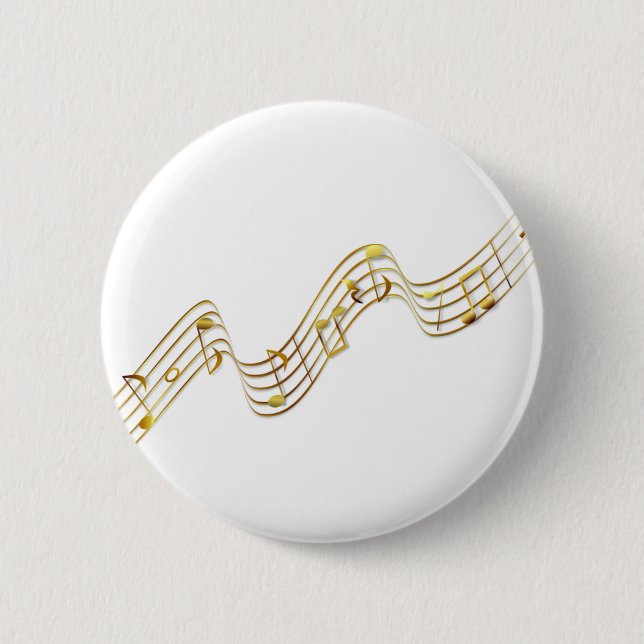 Badge Rond 5 Cm notes de musique (Devant)