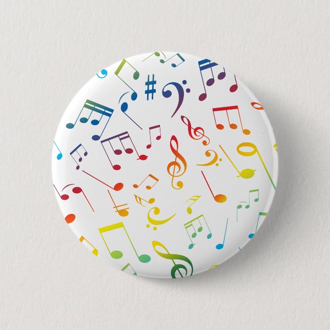 Badge Rond 5 Cm Notes musicales 4 (Devant)