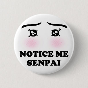 Badge Rond 5 Cm Notez-moi fille de rougissement Kawaii Suki