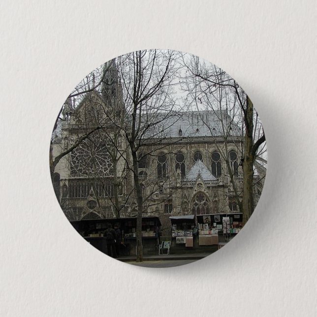 Badge Rond 5 Cm Notre Dame Church (Devant)