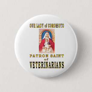 BADGE ROND 5 CM NOTRE DAME DE COROMOTO