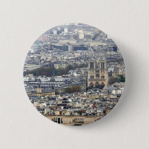 Badge Rond 5 Cm Notre Dame Paris France
