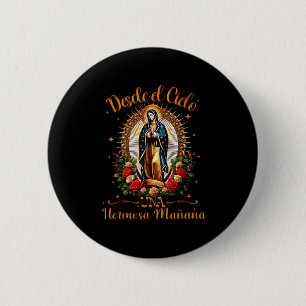 Badge Rond 5 Cm Notre Dame Virgen De Guadalupe Sainte Vierge Marie