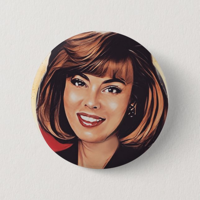 Badge Rond 5 Cm Notre Mme Bruhn Button (Devant)