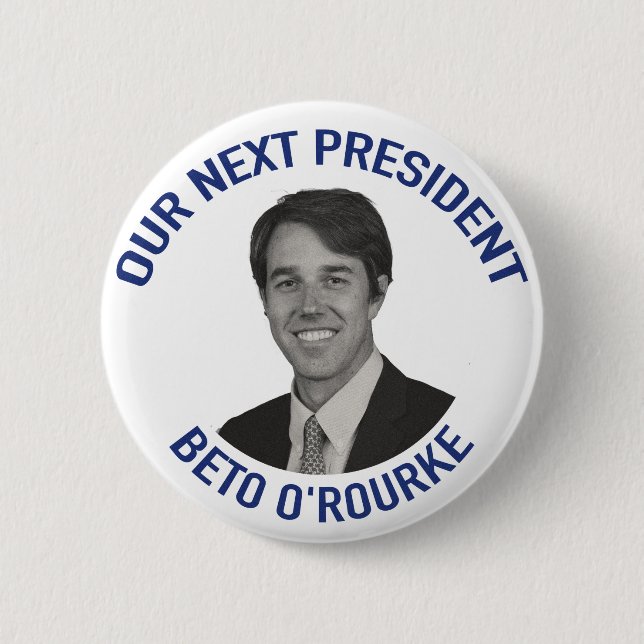 Badge Rond 5 Cm Notre prochain Président Beto O'Rourke (Devant)