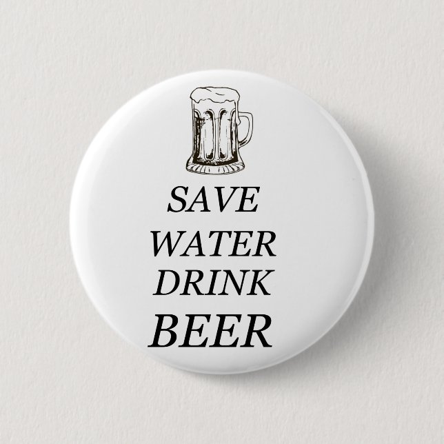 Badge Rond 5 Cm Nourriture de boissons de bière (Devant)