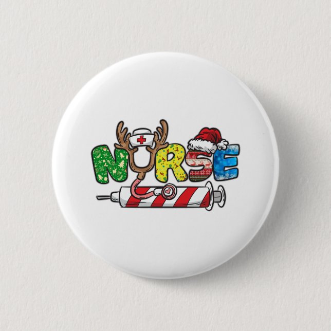 Badge Rond 5 Cm Nourriture Noël (Devant)