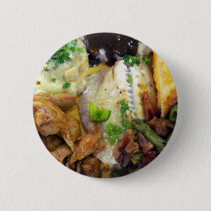 Badge Rond 5 Cm Nourriture pour la pensée