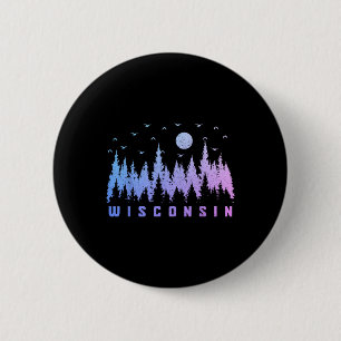 Badge Rond 5 Cm Nous aimons Wisconsin - Les adultes Uni du Badger