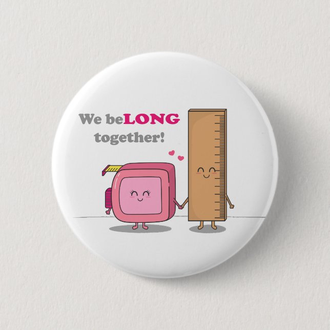 Badge Rond 5 Cm Nous appartenons ensemble les couples mignons dans (Devant)