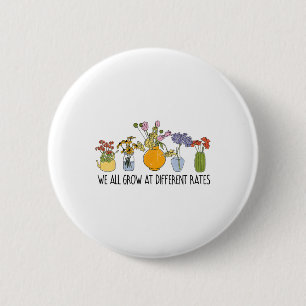 Badge Rond 5 Cm Nous Augmentons Tous À Différents Taux Enseignant
