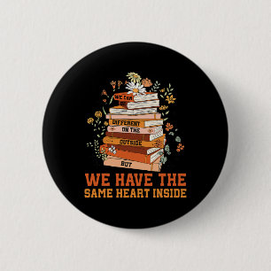 Badge Rond 5 Cm Nous avons le même cœur Mois de l'histoire des Noi