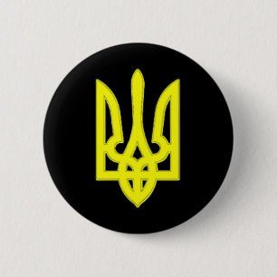 Badge Rond 5 Cm Nous J'aime Ukraine Drapeau Ukrainien Fier De L'Uk