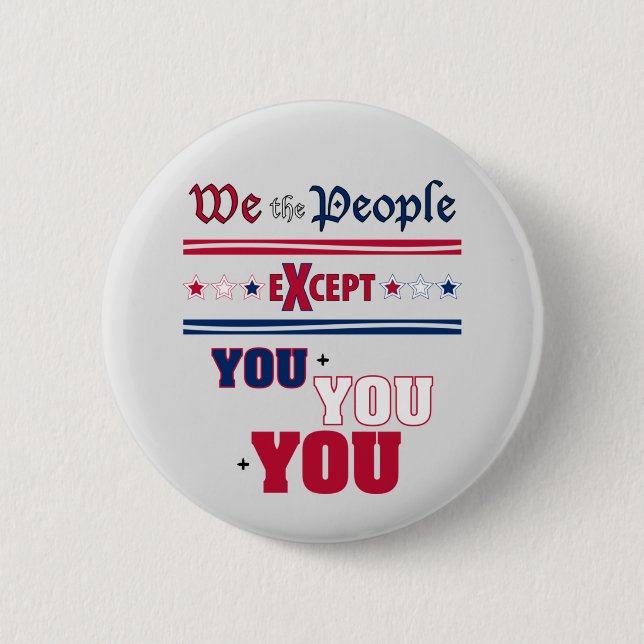Badge Rond 5 Cm Nous le peuple (Devant)