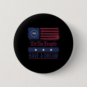 Badge Rond 5 Cm Nous le peuple avons un rêve Mois de l'histoire de