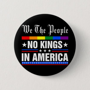Badge Rond 5 Cm Nous Le Peuple Pas De Rois En Amérique Anti-trump