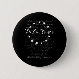 Badge Rond 5 Cm Nous Le Peuple Préambule La Constitution Américain