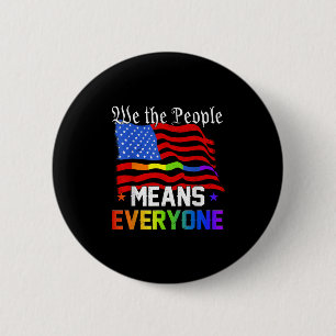 Badge Rond 5 Cm Nous Le Peuple Signifie Tout Le Monde Constitution